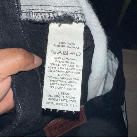 L.L. Bean Jeans Mens 40x36 Black Double L Classic Fit Straight Office Cowboy Y2K - Picture 8 of 10